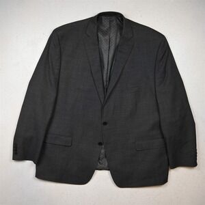 Micheal Strahan 54R Gray Birdseye Wool Mens Blazer Suit Jacket Sport Coat